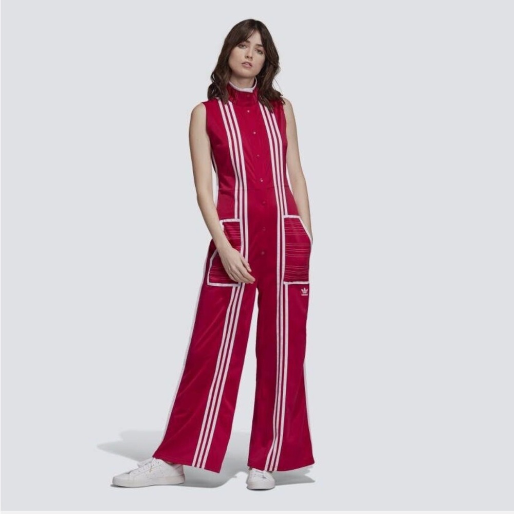 adidas Originals Red Jumpsuit - Picture 4 of 16